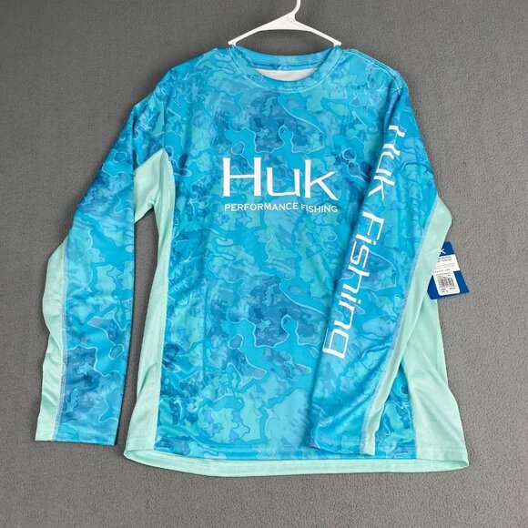 Huk Mossy Oak Fracture Double Header Shirt H1200143  Small,Performance Fishing - Picture 1 of 9
